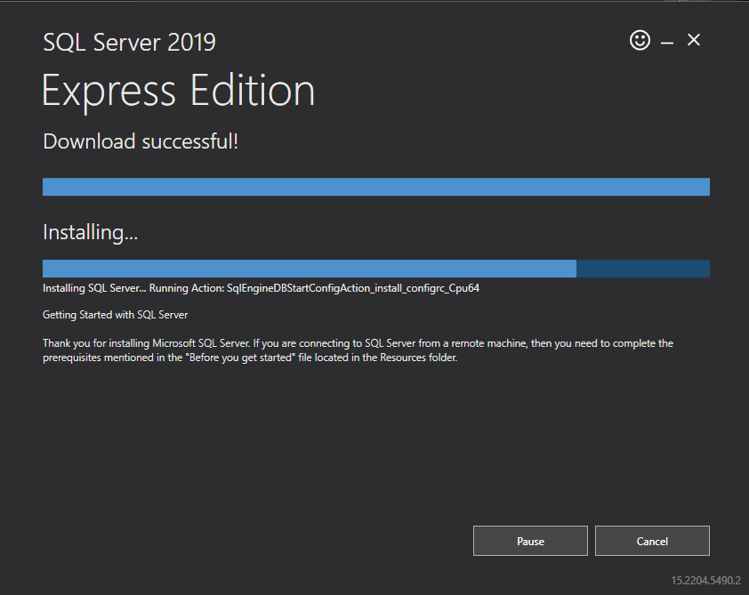 Redownload SQL Server